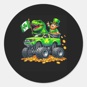 Adesivo Caminhão Monstro Meninos T-rex Leprechaun Dia de S