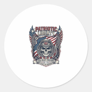 Adesivo Caminhão Monstro Patriótico 1776 Crânio Off Road C
