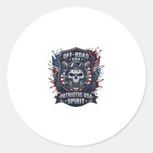Adesivo Caminhão Monstro Patriótico 1776 Off Road Skull Ca