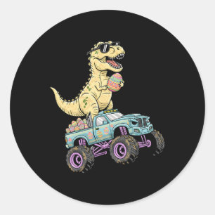 Adesivo Caminhão Monstro T Rex de Páscoa Infantil Gráfico 