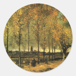 Adesivo Caminho com Choupos por Vincent van Gogh