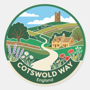 Adesivo Caminho de Cotswold Inglaterra