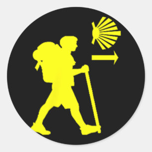 Adesivo Caminho De Santiago De Compostela Espanha Peregrin