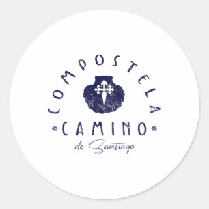 Adesivo Caminho De Santiago Espanha Concha De Vieira São T