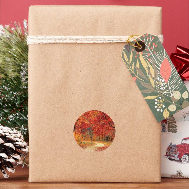 Adesivo Caminho na Floresta, Outono, (Feriado)