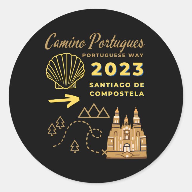 Adesivo Caminho Português 2023 Santiago De C (Frente)