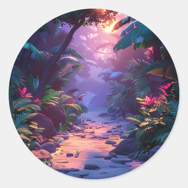 Adesivo Caminho Tropical Havaiano (Frente)