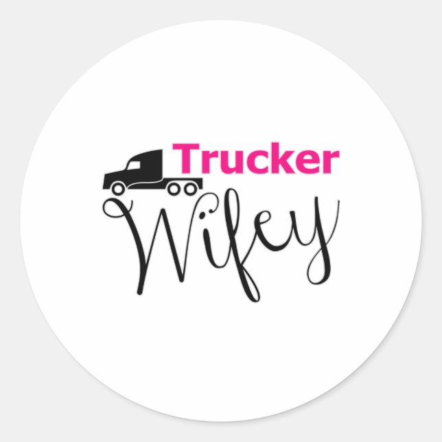 Adesivo Caminhoneiros Esposa Motoristas Caminhoneiros Ador (Frente)