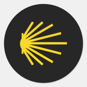 Adesivo Camino De Santiago Scallop Shell Trail Símbolo Poc