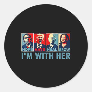 Adesivo Camisa 2024 Estou com Kamala - Harris Vote Presid