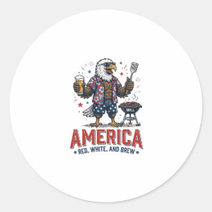 Adesivo Camisa America Vermelha Branca E Cerveja Águia Chu