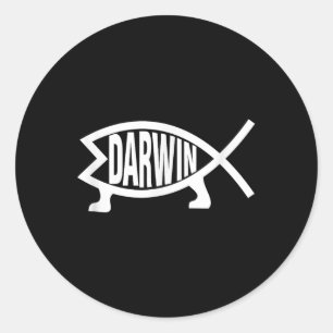 Adesivo Camisa Ateu Charles Darwin Teoria Da Evolução Peix