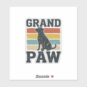 Adesivo Camisa Avô Cachorro Vintage Pata Grande Design_1