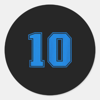 Adesivo Camisa azul sem mangas número #10 da equipe esport
