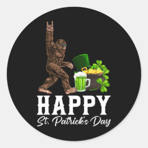 Adesivo Camisa Bigfoot Feliz Dia de São Patrício Verde Div