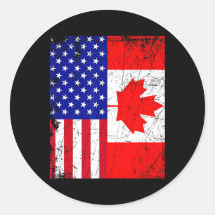 Adesivo Camisa Canadense Americana Usa Canadá Bandeira 4 D