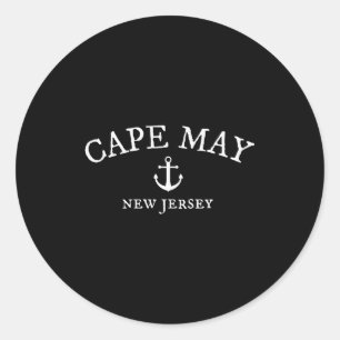 Adesivo Camisa Cape May Nj, Cidade Marítima de Nova Jersey