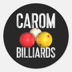Adesivo Camisa Carom Billiards - Texto Legal