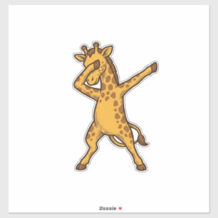Adesivo Camisa com Desenho de Girafa Dabbing Vintage_1