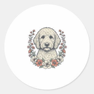 Adesivo Camisa com desenho de retrato de cachorro encaraco