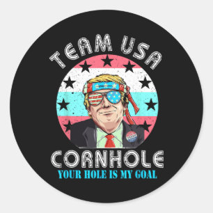 Adesivo Camisa Cornhole EUA Equipe Cornhole Camisas Milho