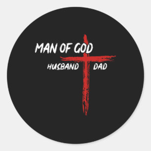 Adesivo Camisa Cristã Homem de Deus Marido Dia de os pais