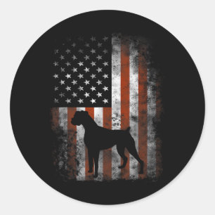 Adesivo Camisa da Bandeira Americana Boxer Usa 4 de Julho