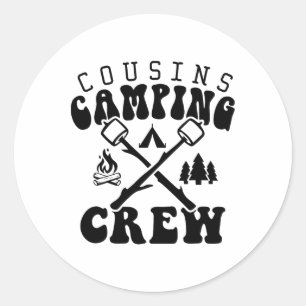 Adesivo Camisa da Equipe de Acampamento de Primos 2025 Fér