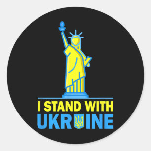 Adesivo Camisa da Liberdade da Ucrânia dos EUA Eu Apoio a