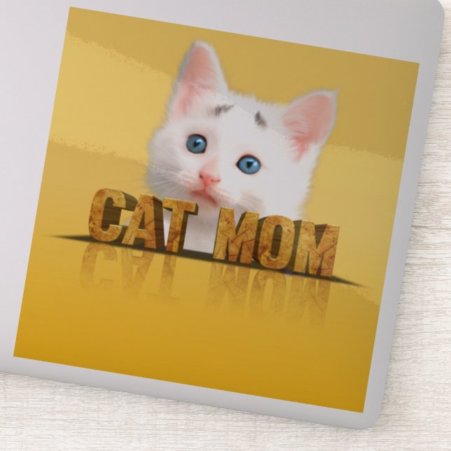 Adesivo Camisa da mãe de gato | presente para gatos-mãe |  (Detalhe)