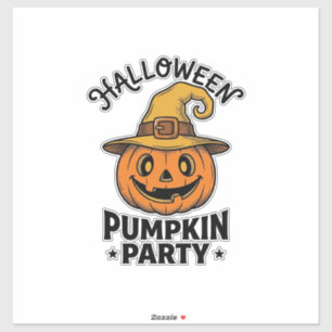 Adesivo Camisa de Abóbora de Halloween Chapéu de Bruxa Vin