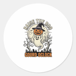 Adesivo Camisa de Abóbora Fantasma Gravura de Halloween Vi