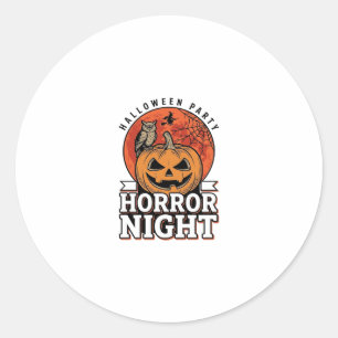 Adesivo Camisa de Abóbora Vintage Halloween Horror Night D