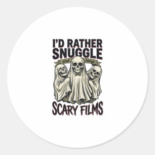 Adesivo Camisa de Abraço de Terror Filme Noturno de Caveir