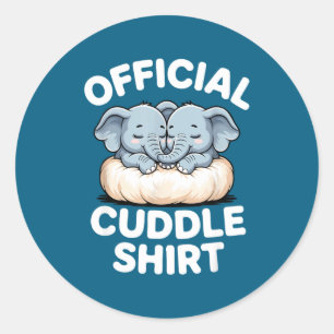 Adesivo Camisa de Abraço Elefante Bebê Fofo Abraçar