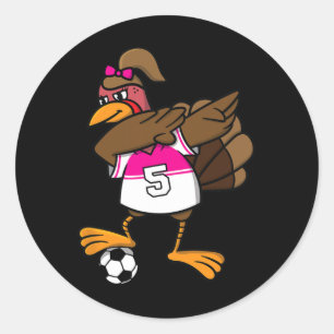 Adesivo Camisa de Ação de Graças Peru Para Meninas Futebol