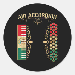 Adesivo Camisa De Acordo De Ar Com Bandeira Mexicana Para