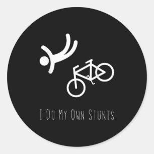 Adesivo Camisa de Amante de Bicicleta - Eu Faço Meus Própr