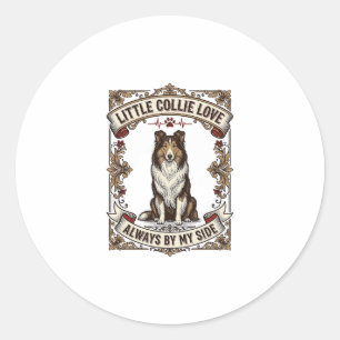 Adesivo Camisa de Amante de Cães Collie com Citação de Gra