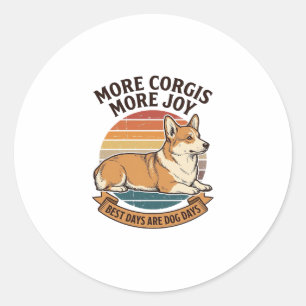 Adesivo Camisa de Amante de Corgi Estampa Vintage Citação 