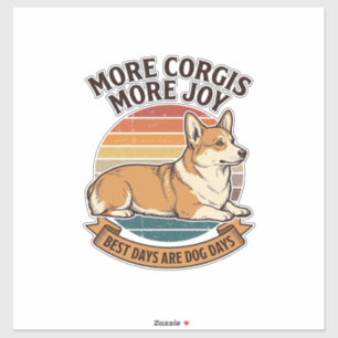 Adesivo Camisa de Amante de Corgi Estampa Vintage Citação 