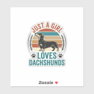 Adesivo Camisa de Amante de Dachshund Gráfico de Cachorro 