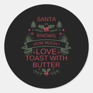 Adesivo Camisa de Amante de Torrada de Natal e Manteiga pa
