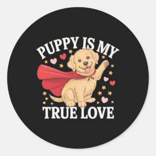 Adesivo Camisa de Amor de Cachorrinho de São Valentim Para
