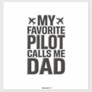 Adesivo Camisa de Avião Vintage Piloto Favorito Me Chama D