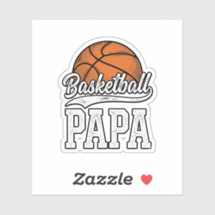 Adesivo Camisa de Basquete Papa Vintage Engraving Design_1