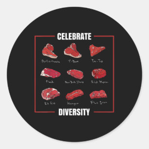 Adesivo Camisa De Bife Engraçada Celebra Tipos De Diversid