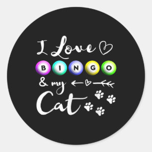 Adesivo Camisa De Bingo Para Mulheres, Eu Amo Bingo E Minh