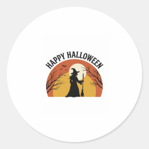 Adesivo Camisa de Bruxa Vintage Feliz Halloween Design_1