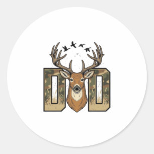 Adesivo Camisa de caça ao veado Camo Buck Vector Design_1